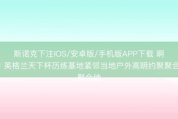 斯诺克下注IOS/安卓版/手机版APP下载 啊这! 英格兰天下杯历练基地紧邻当地户外高明约聚聚合地