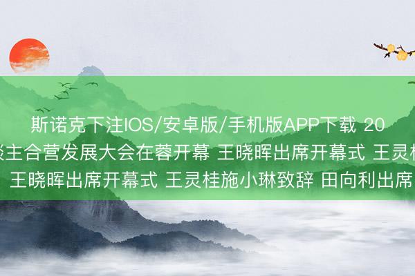 斯诺克下注IOS/安卓版/手机版APP下载 2026“一带一谈”华裔华东谈主合营发展大会在蓉开幕 王晓晖出席开幕式 王灵桂施小琳致辞 田向利出席